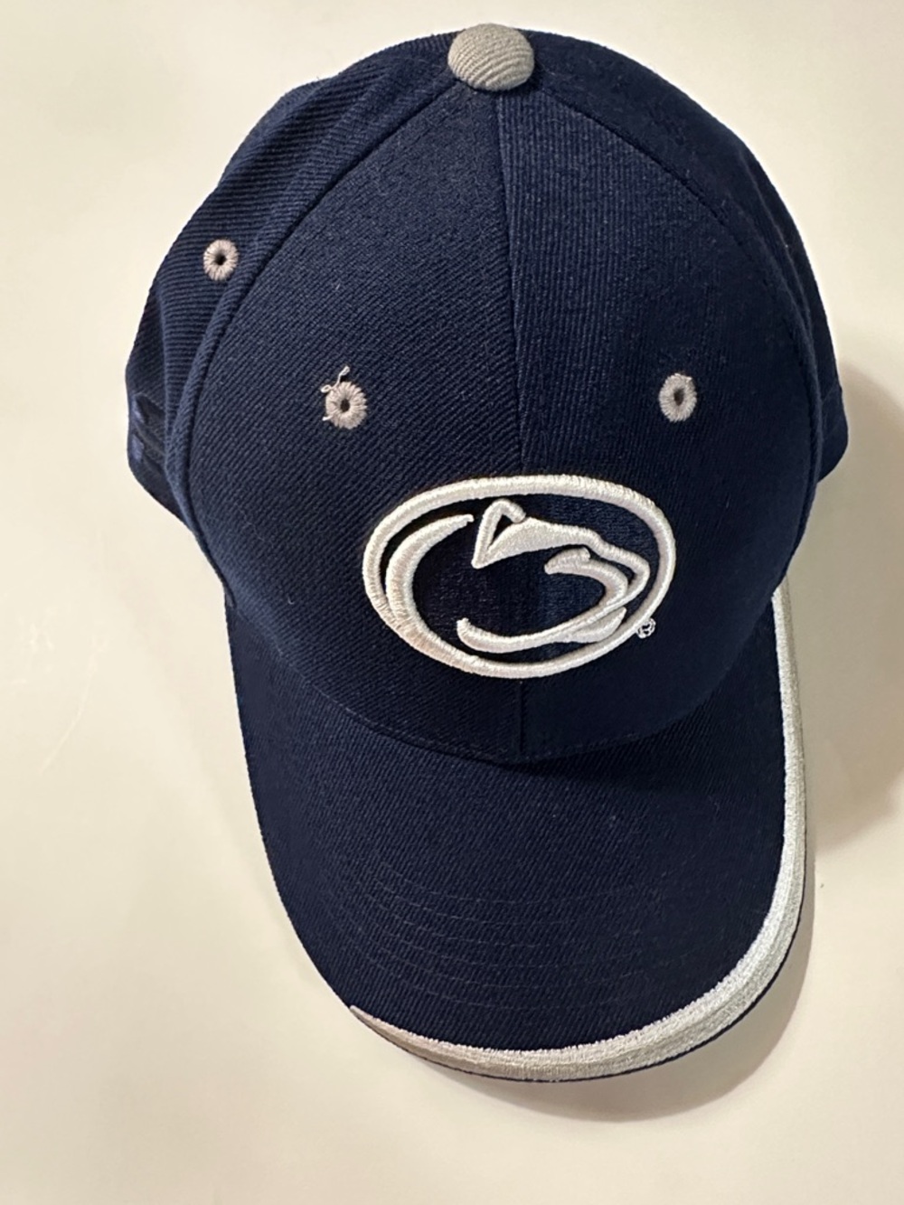 Penn State Baseball Hat with White Trim Detailing